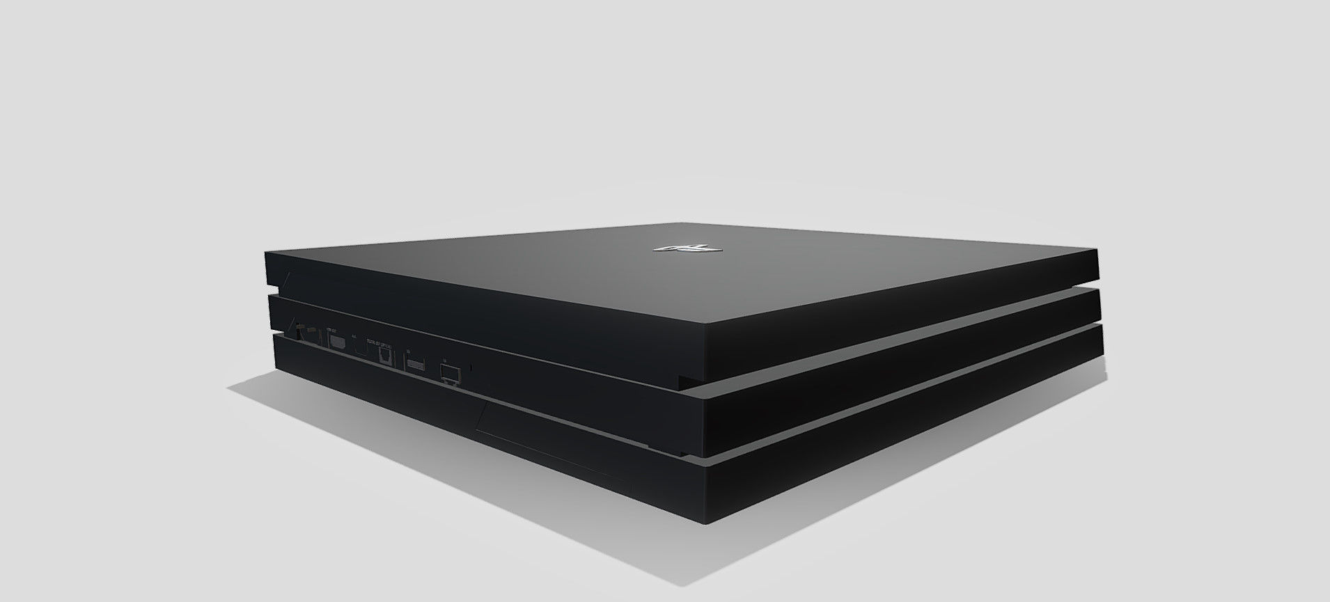 PS4 PRO 3D model_13