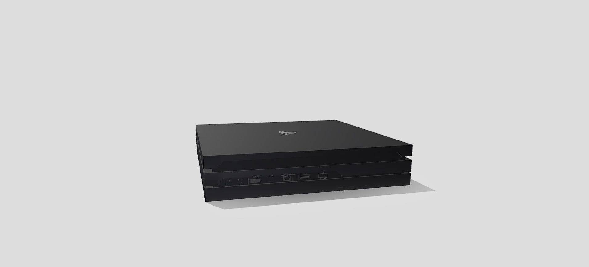 PS4 PRO 3D model_72