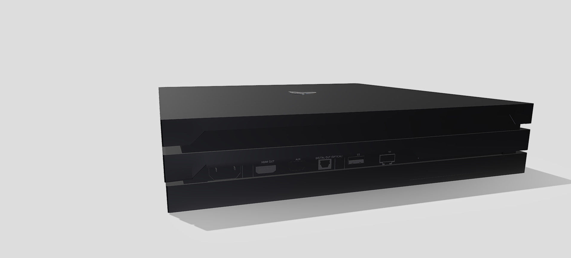 PS4 PRO 3D model_10