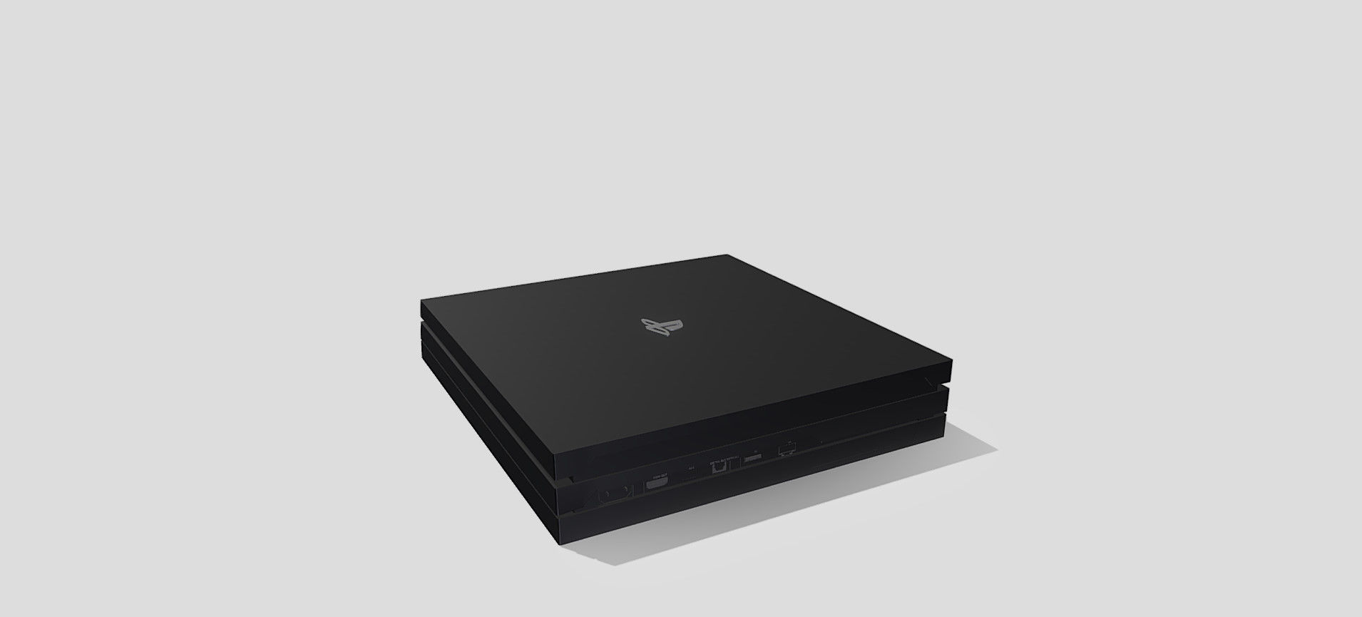 PS4 PRO 3D model_26