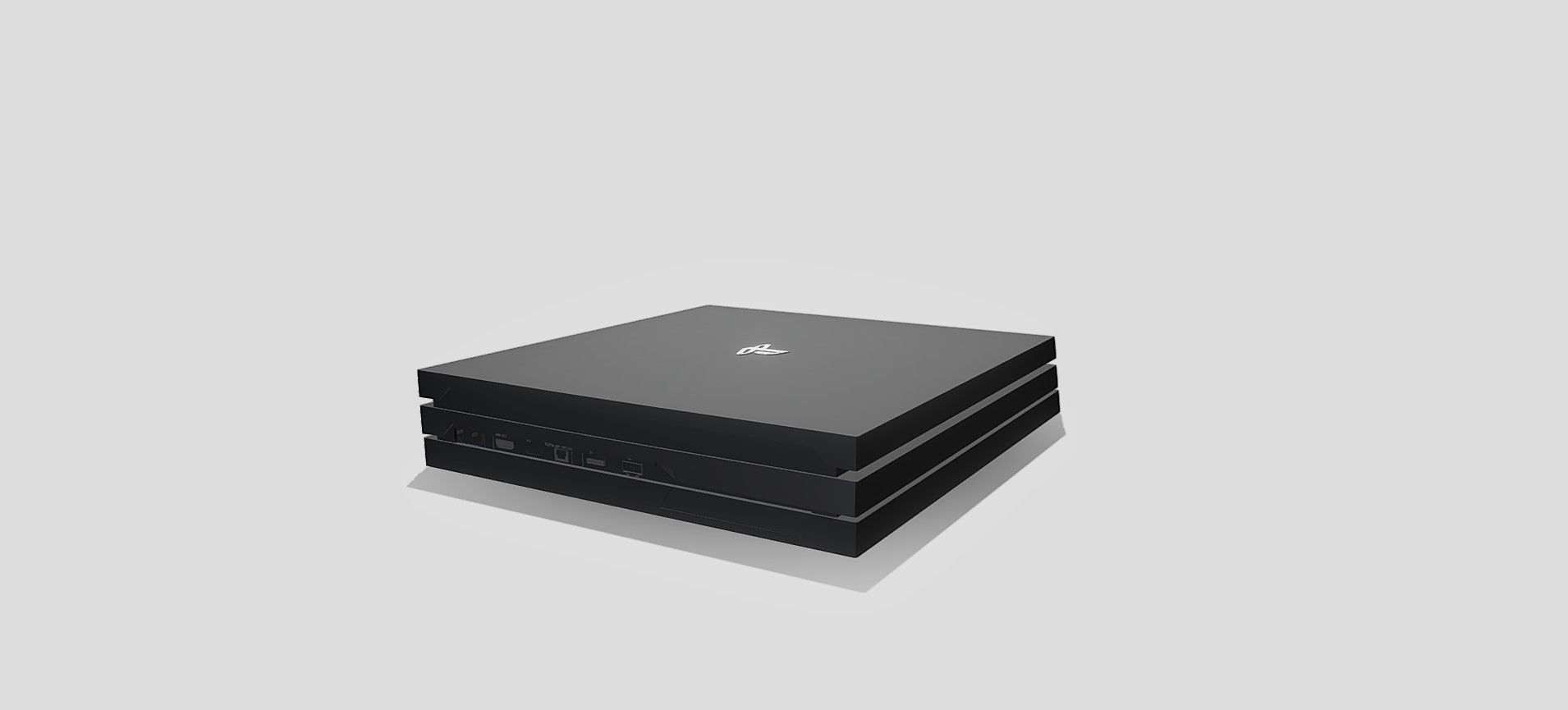 PS4 PRO 3D model_73