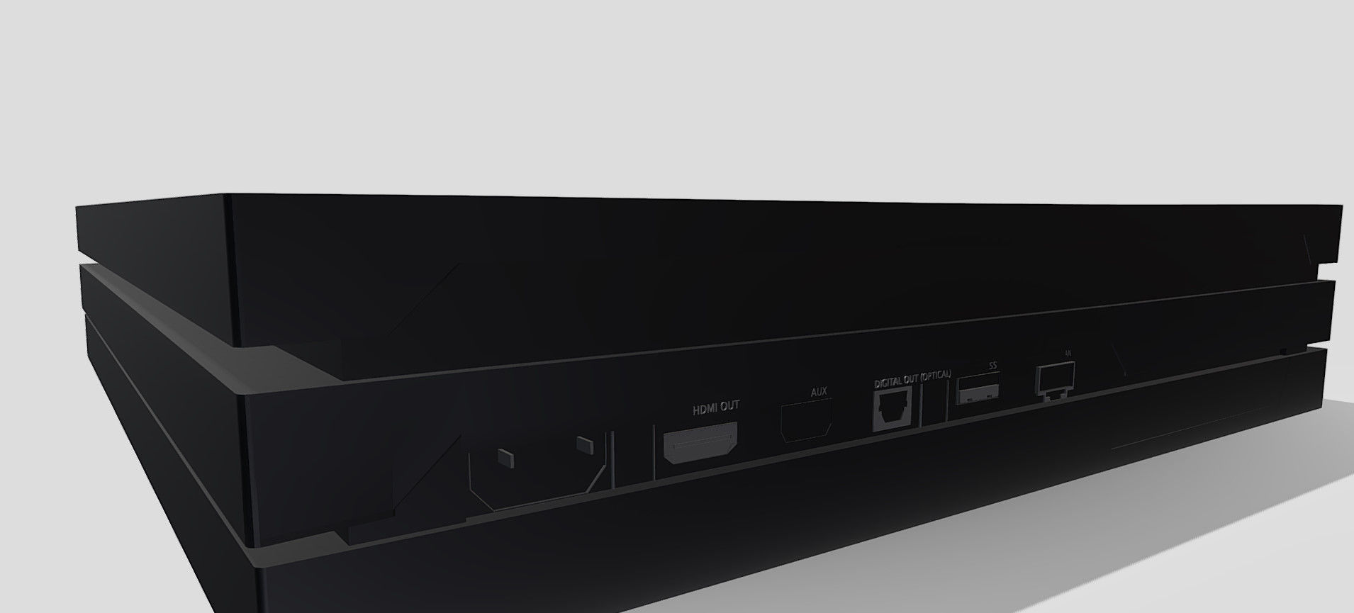 PS4 PRO 3D model_44