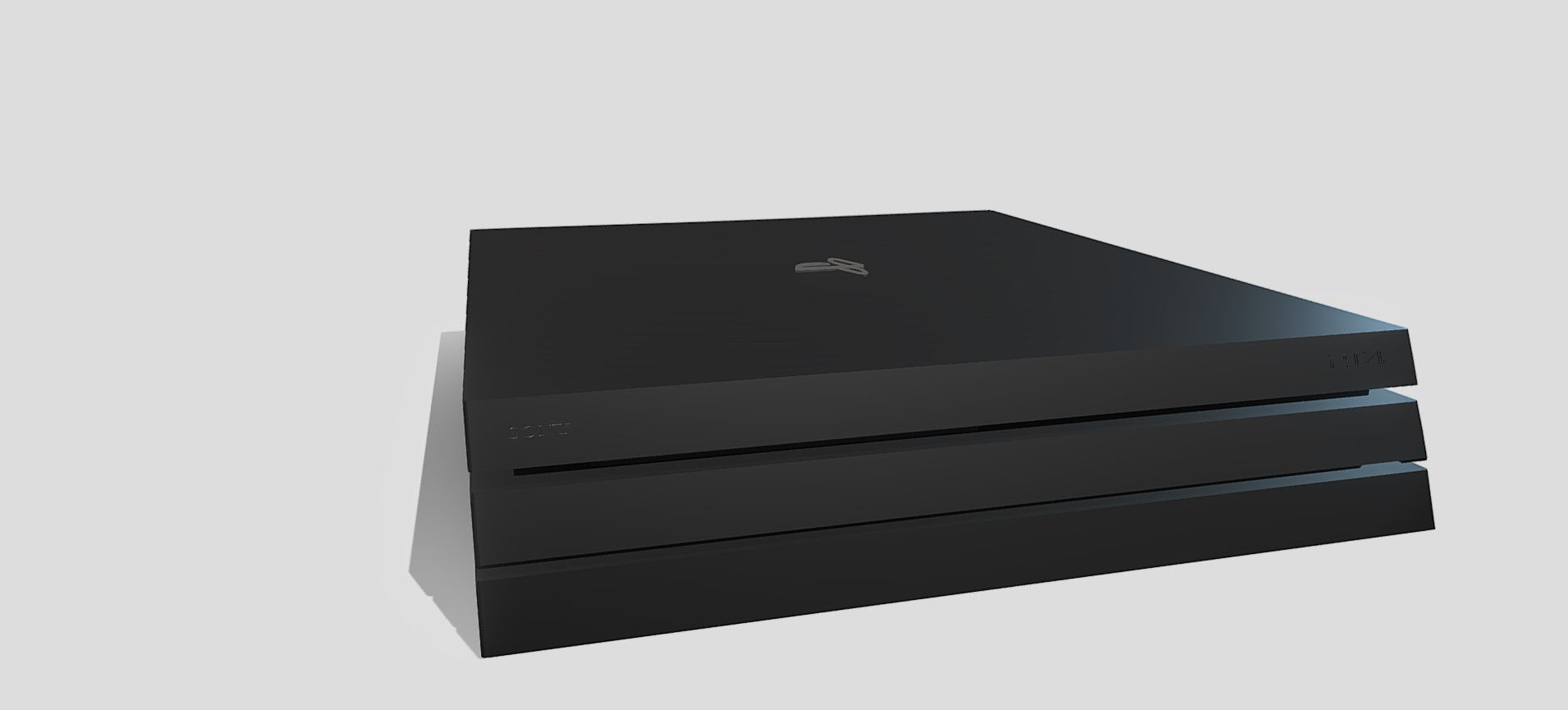 PS4 PRO 3D model_2