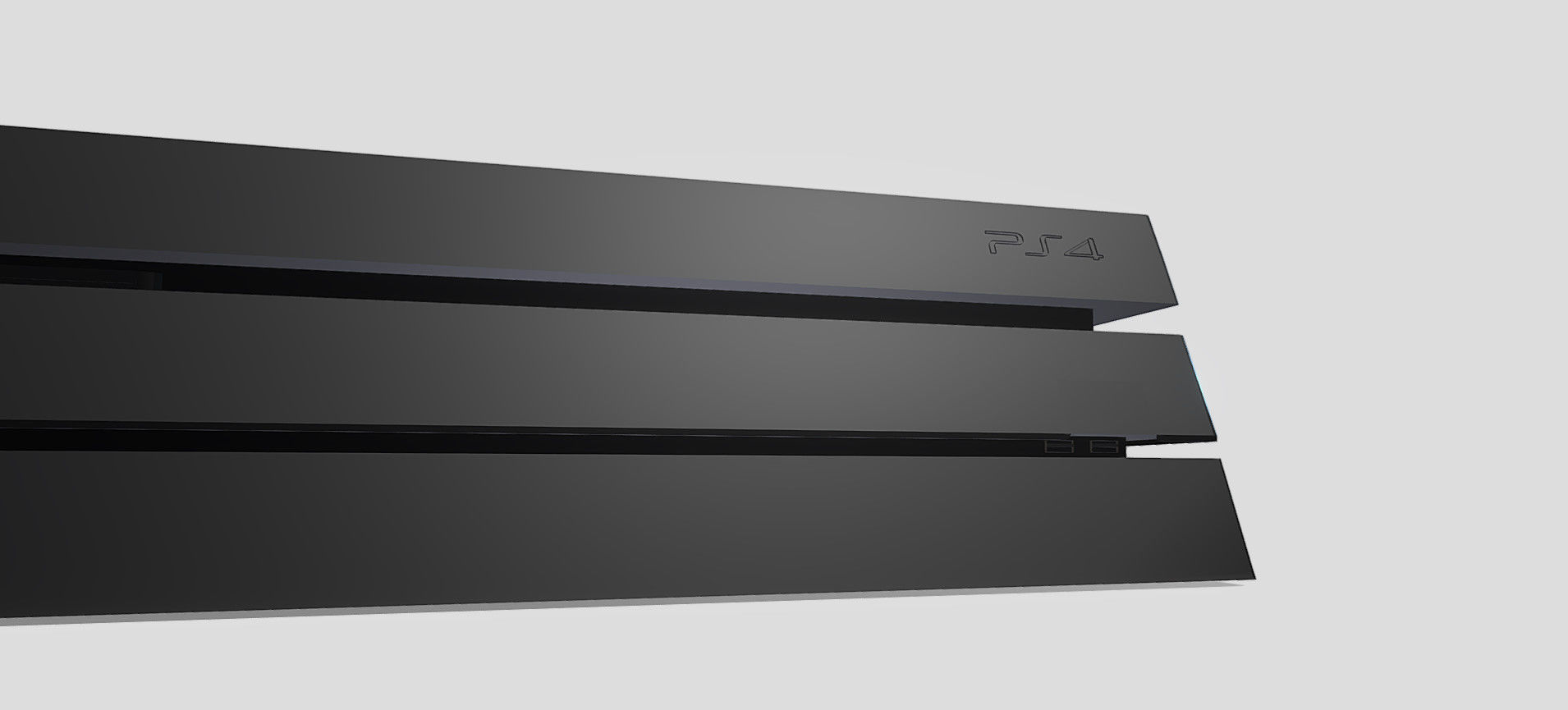 PS4 PRO 3D model_36