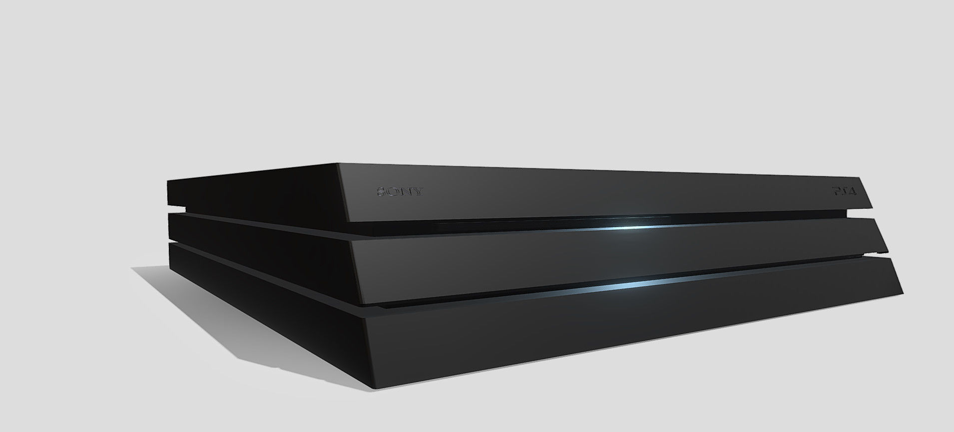 PS4 PRO 3D model_35