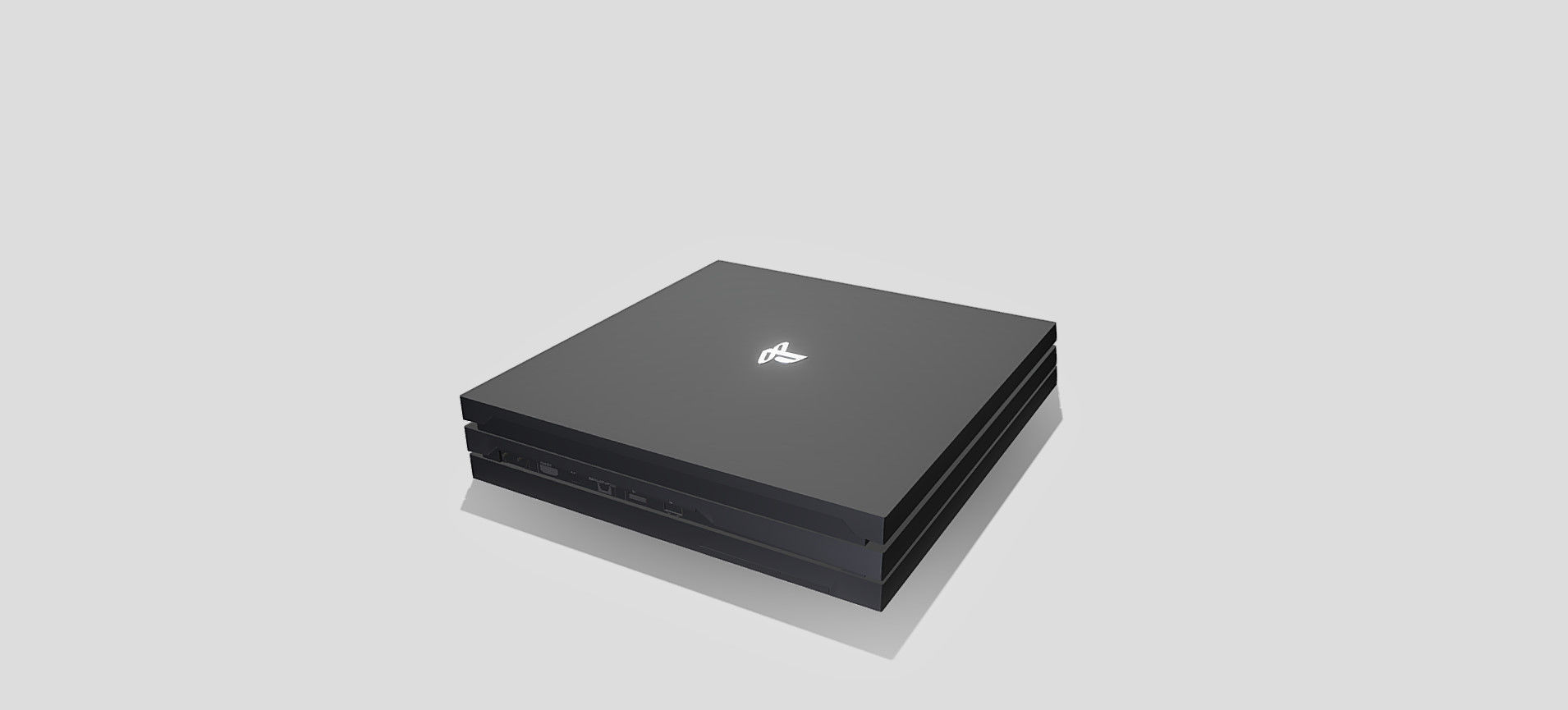 PS4 PRO 3D model_28