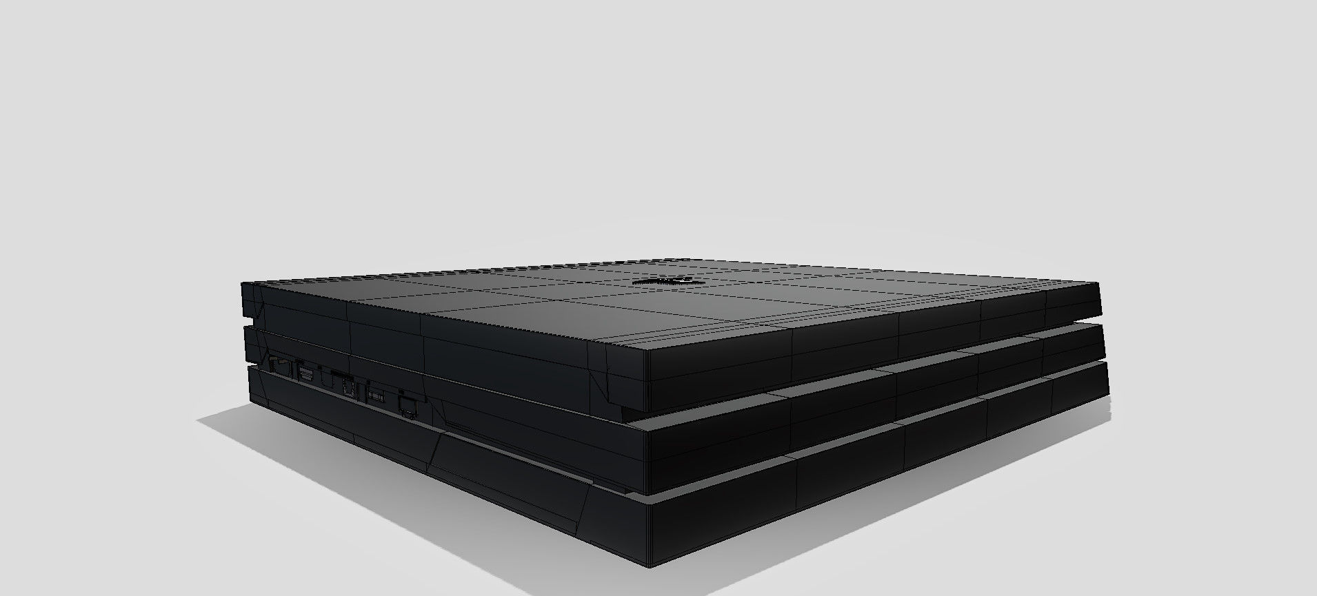 PS4 PRO 3D model_83