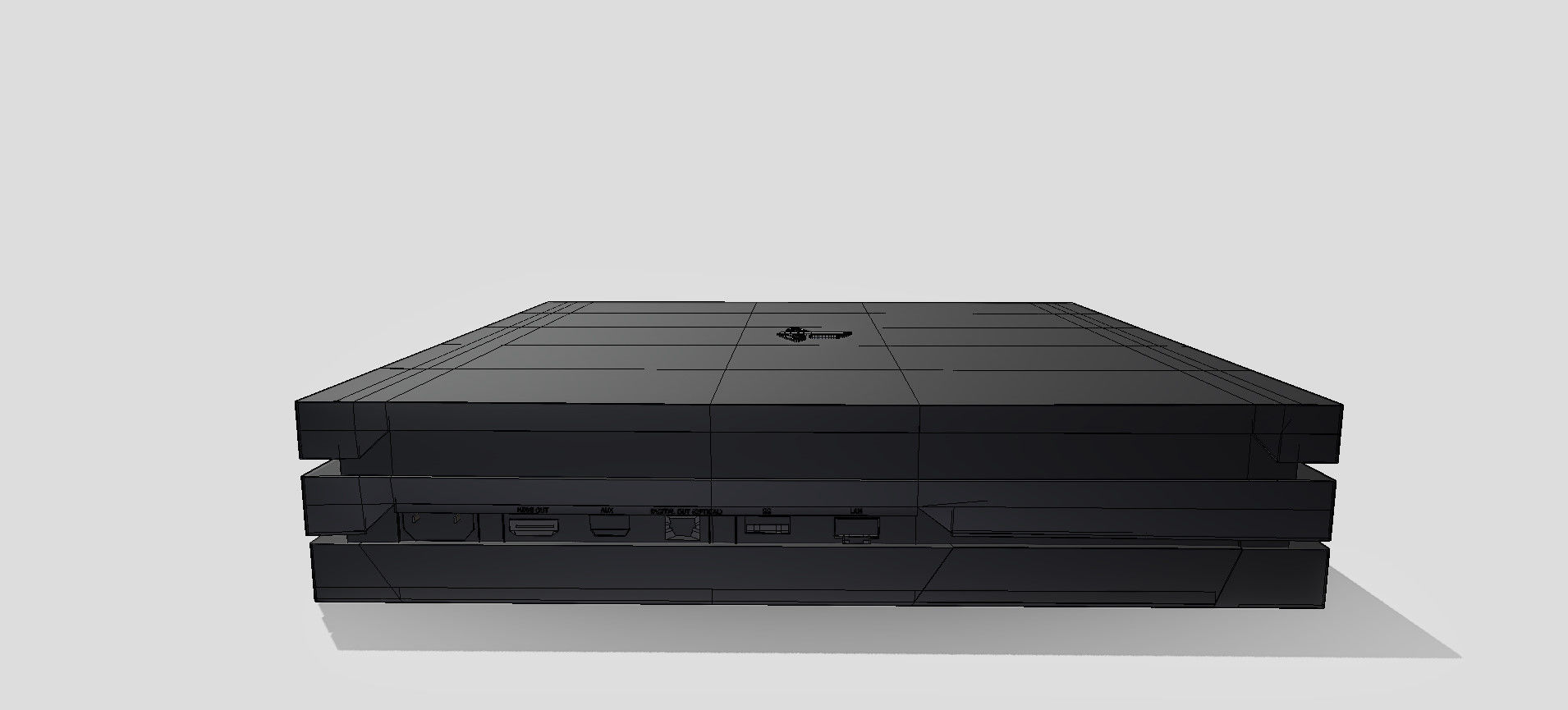 PS4 PRO 3D model_82