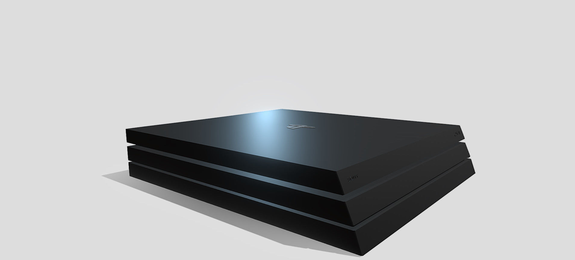 PS4 PRO 3D model_17