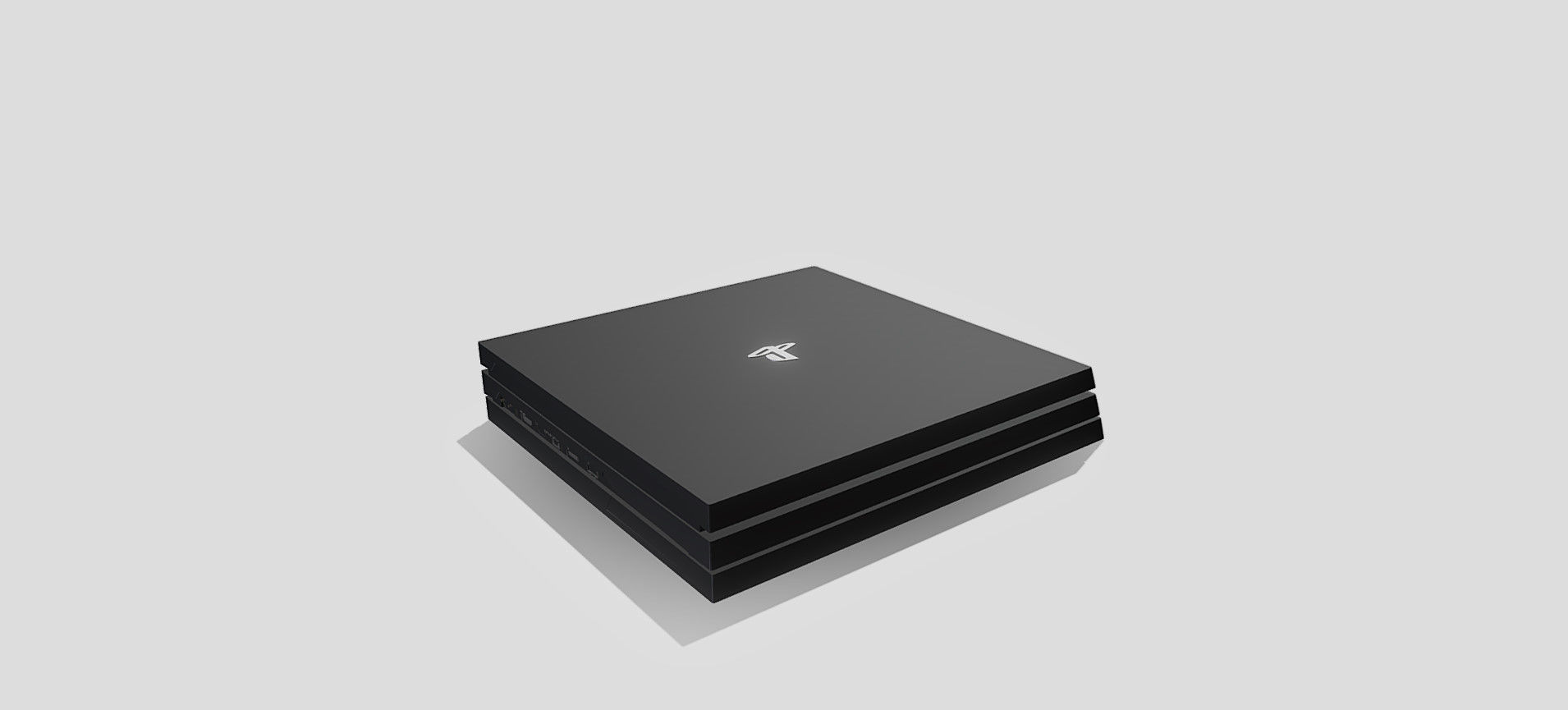 PS4 PRO 3D model_29