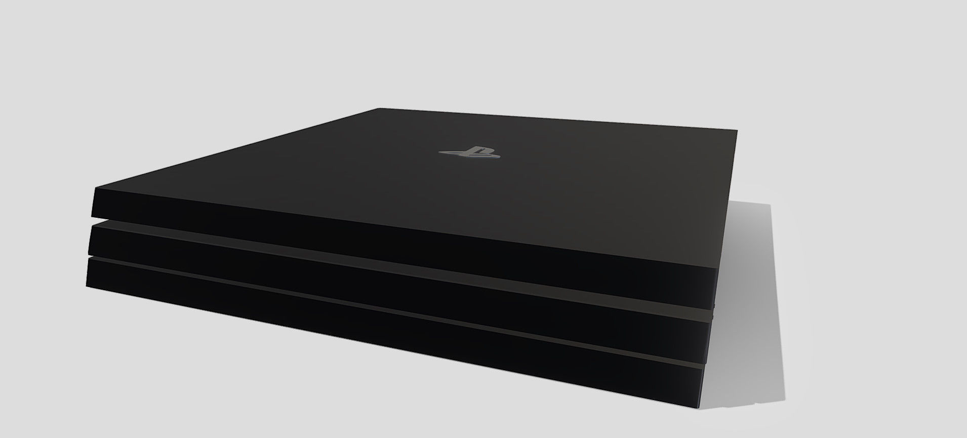 PS4 PRO 3D model_8
