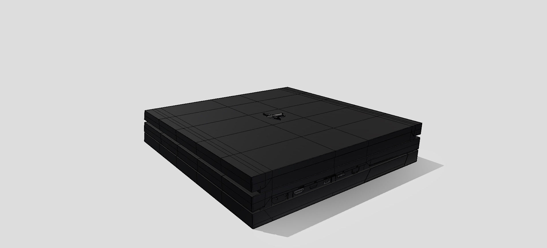 PS4 PRO 3D model_101