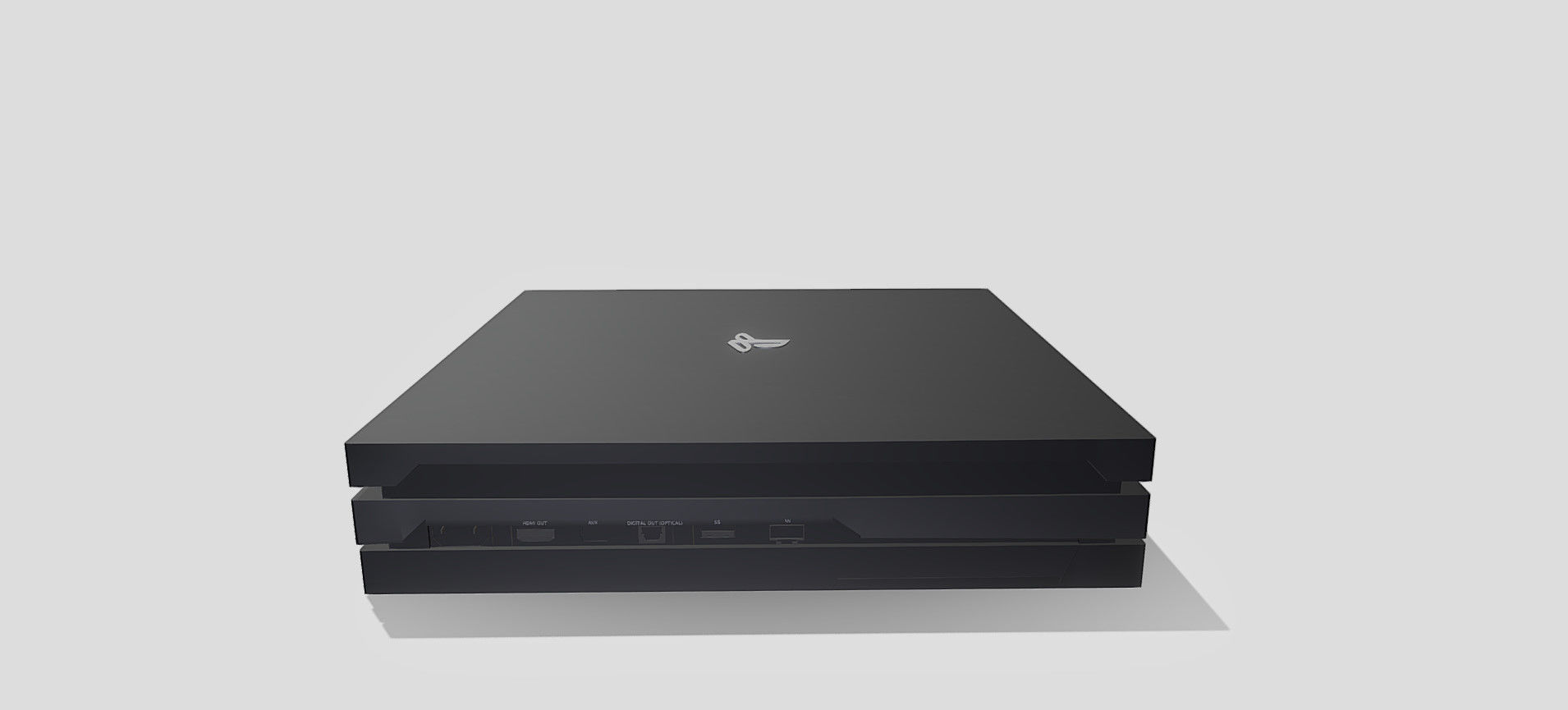 PS4 PRO 3D model_61