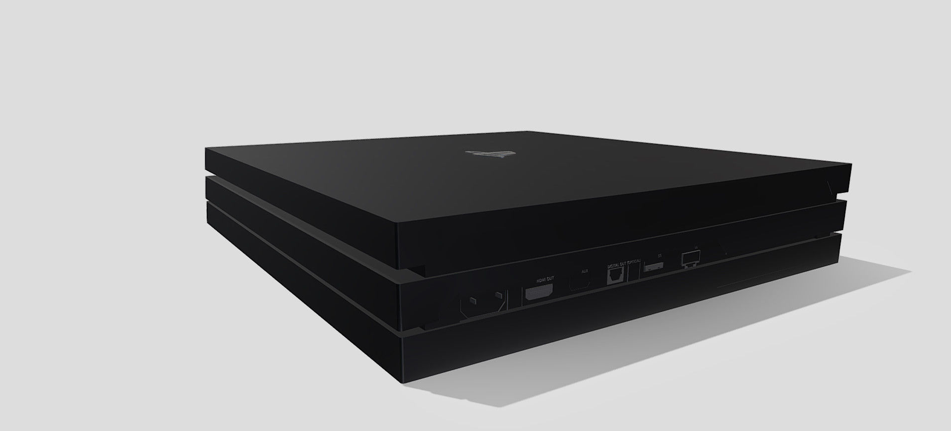 PS4 PRO 3D model_9