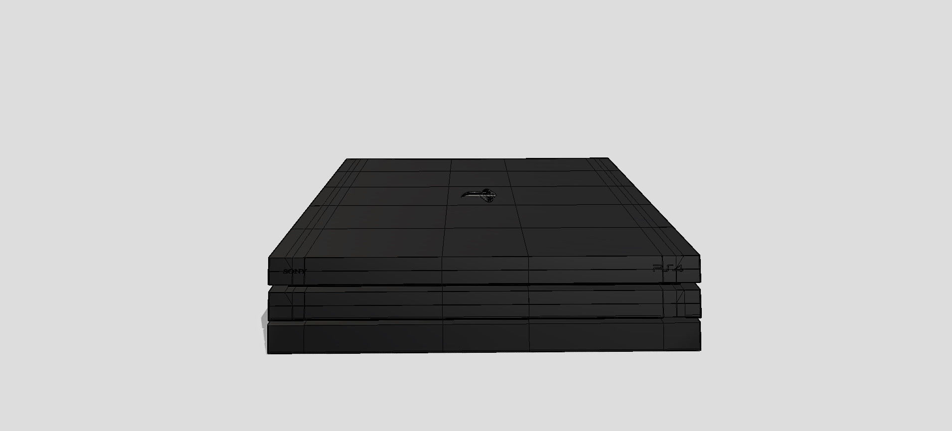 PS4 PRO 3D model_98