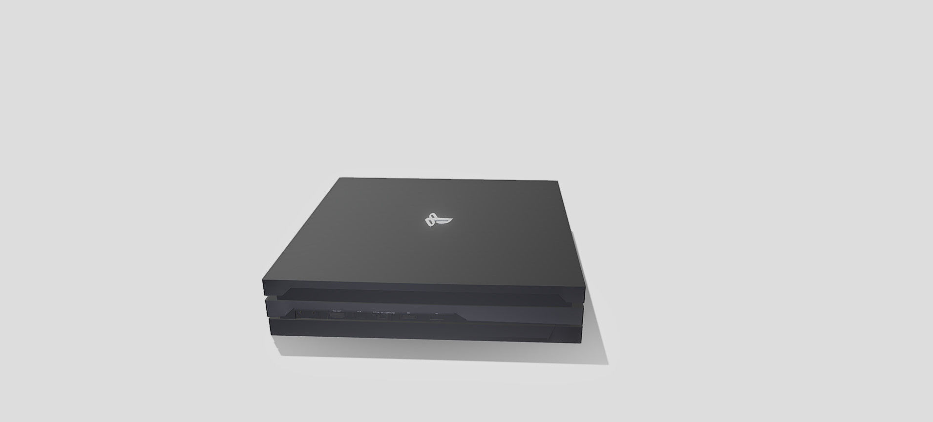 PS4 PRO 3D model_27
