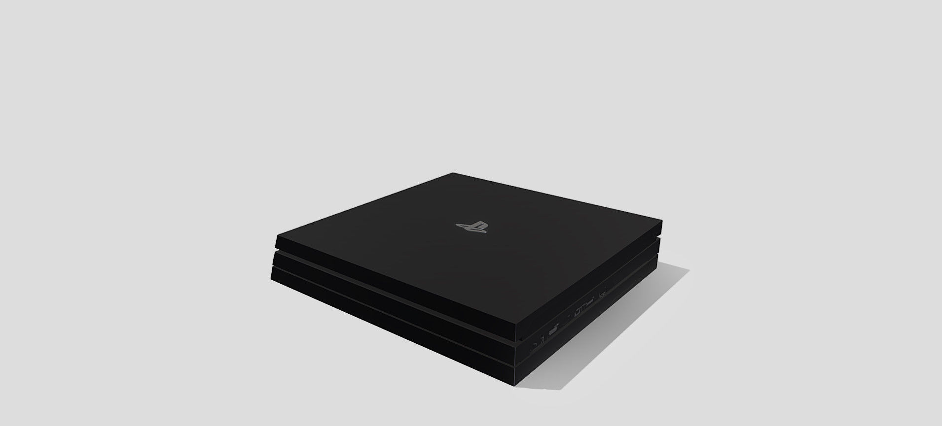 PS4 PRO 3D model_25