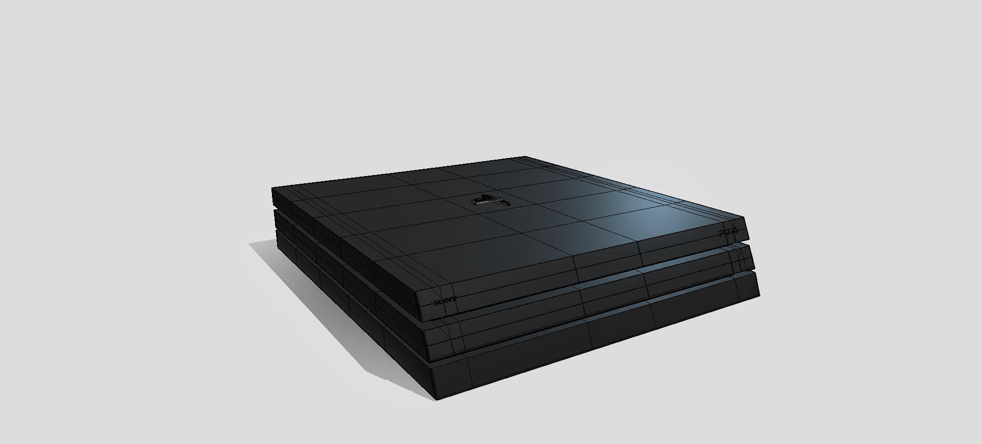PS4 PRO 3D model_97