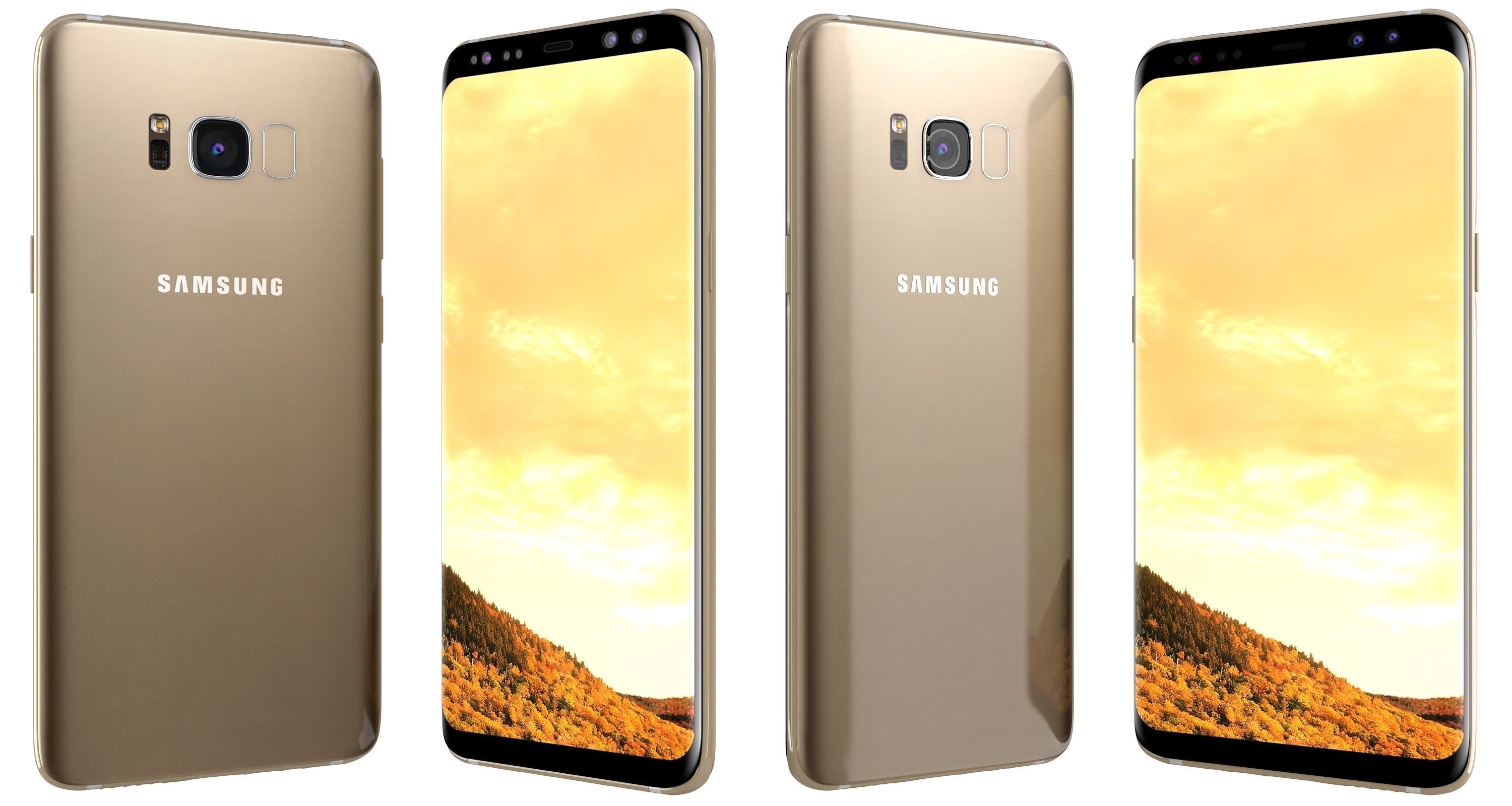 Samsung Galaxy S8 All Colors 3D model_61