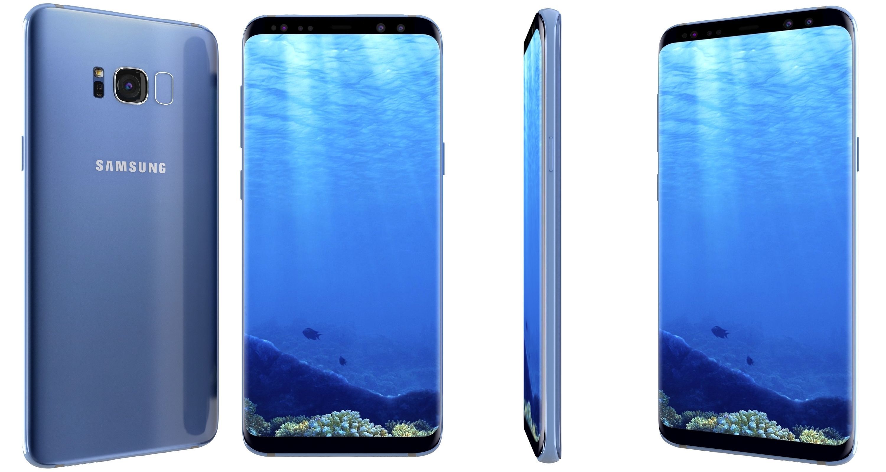 Samsung Galaxy S8 All Colors 3D model_48