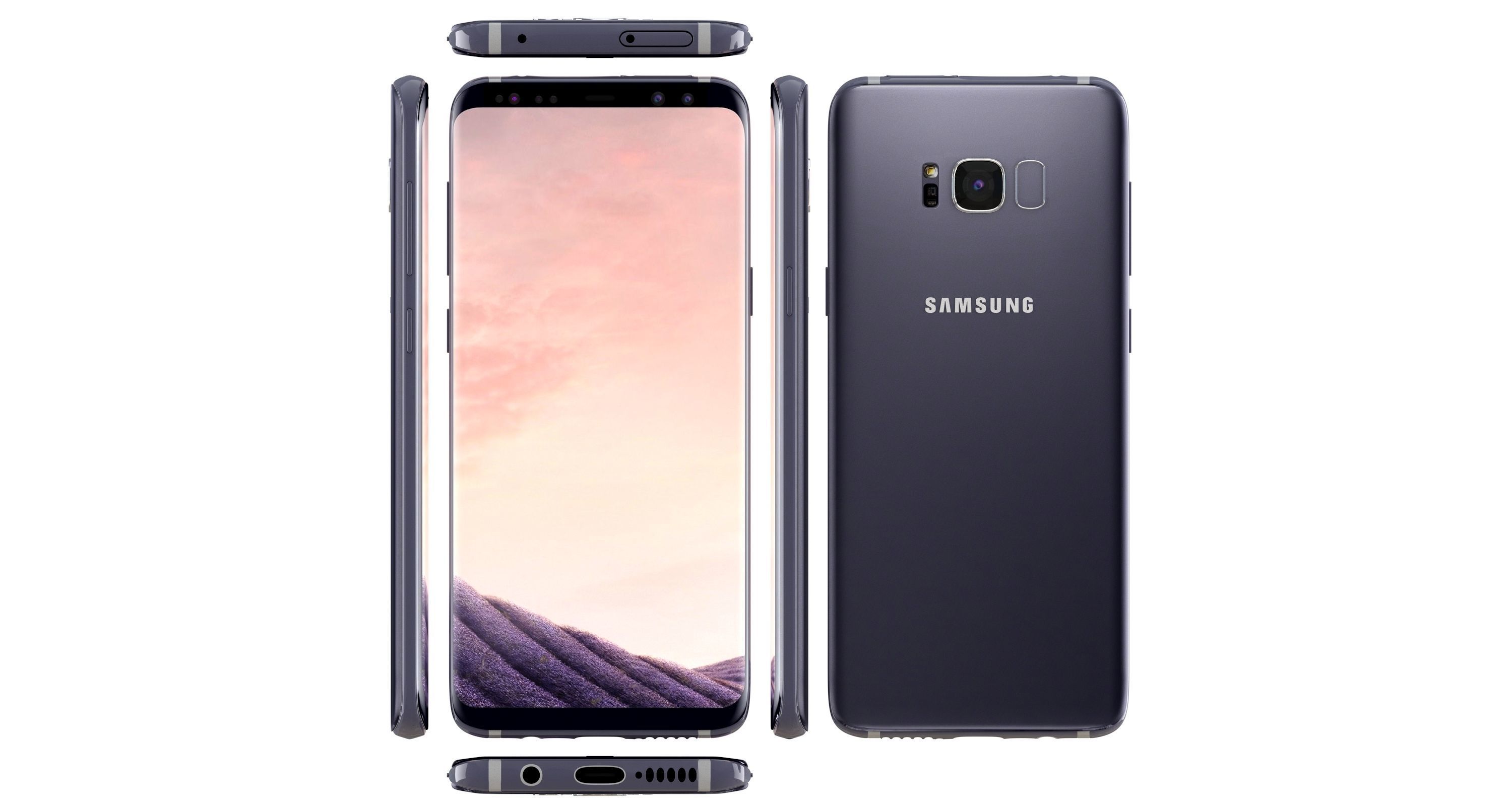 Samsung Galaxy S8 All Colors 3D model_29