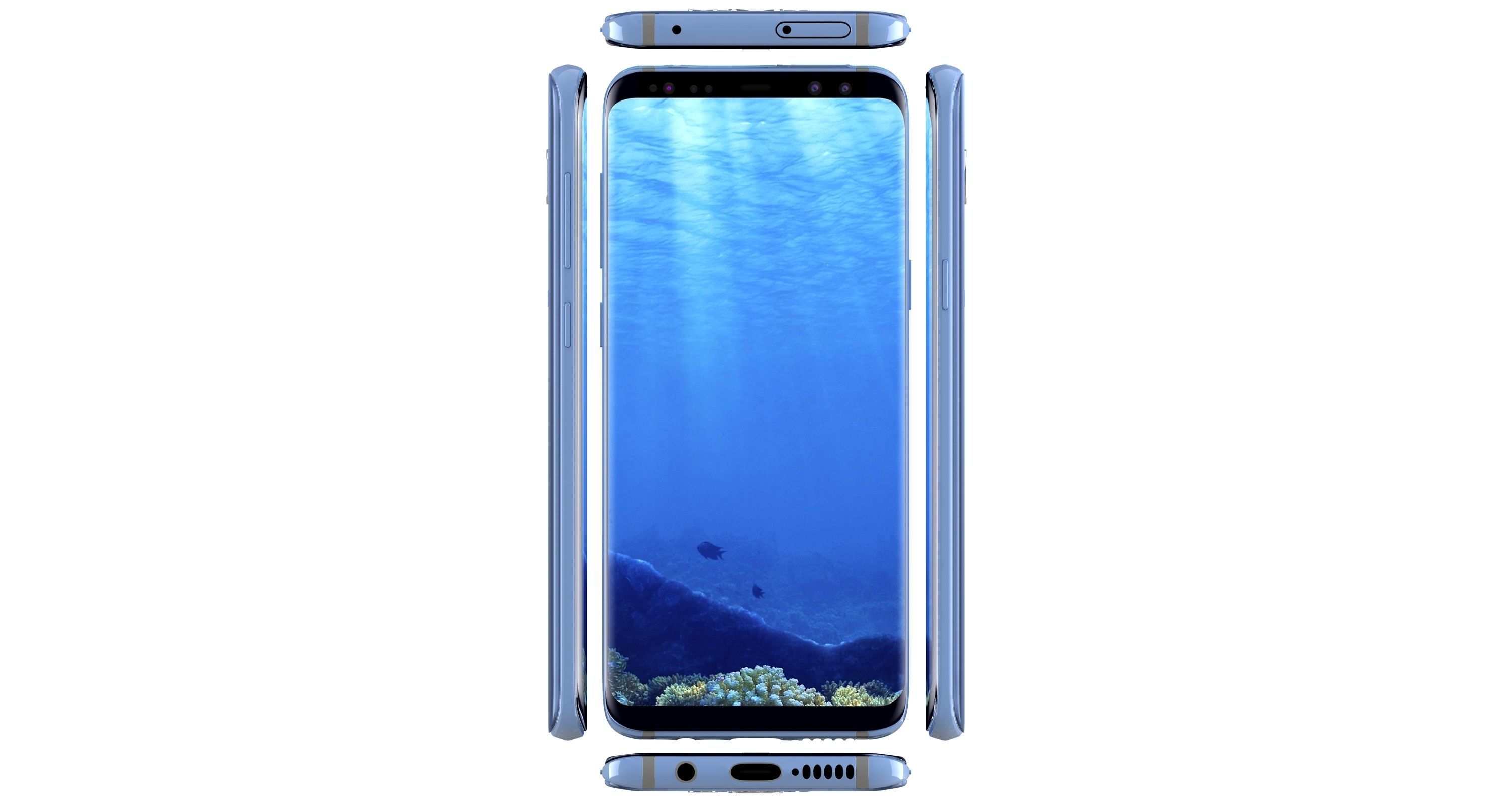 Samsung Galaxy S8 All Colors 3D model_59