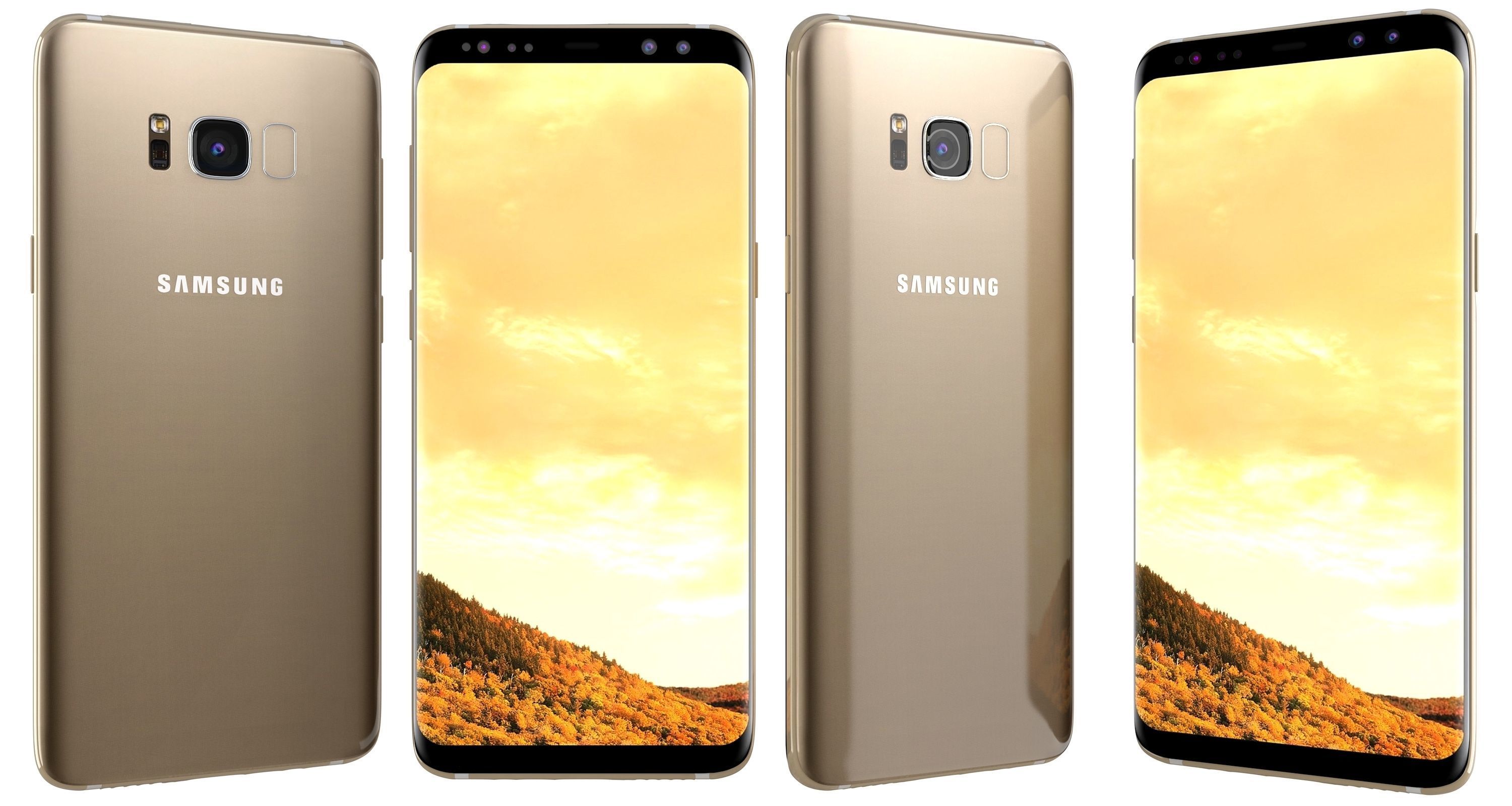 Samsung Galaxy S8 All Colors 3D model_62