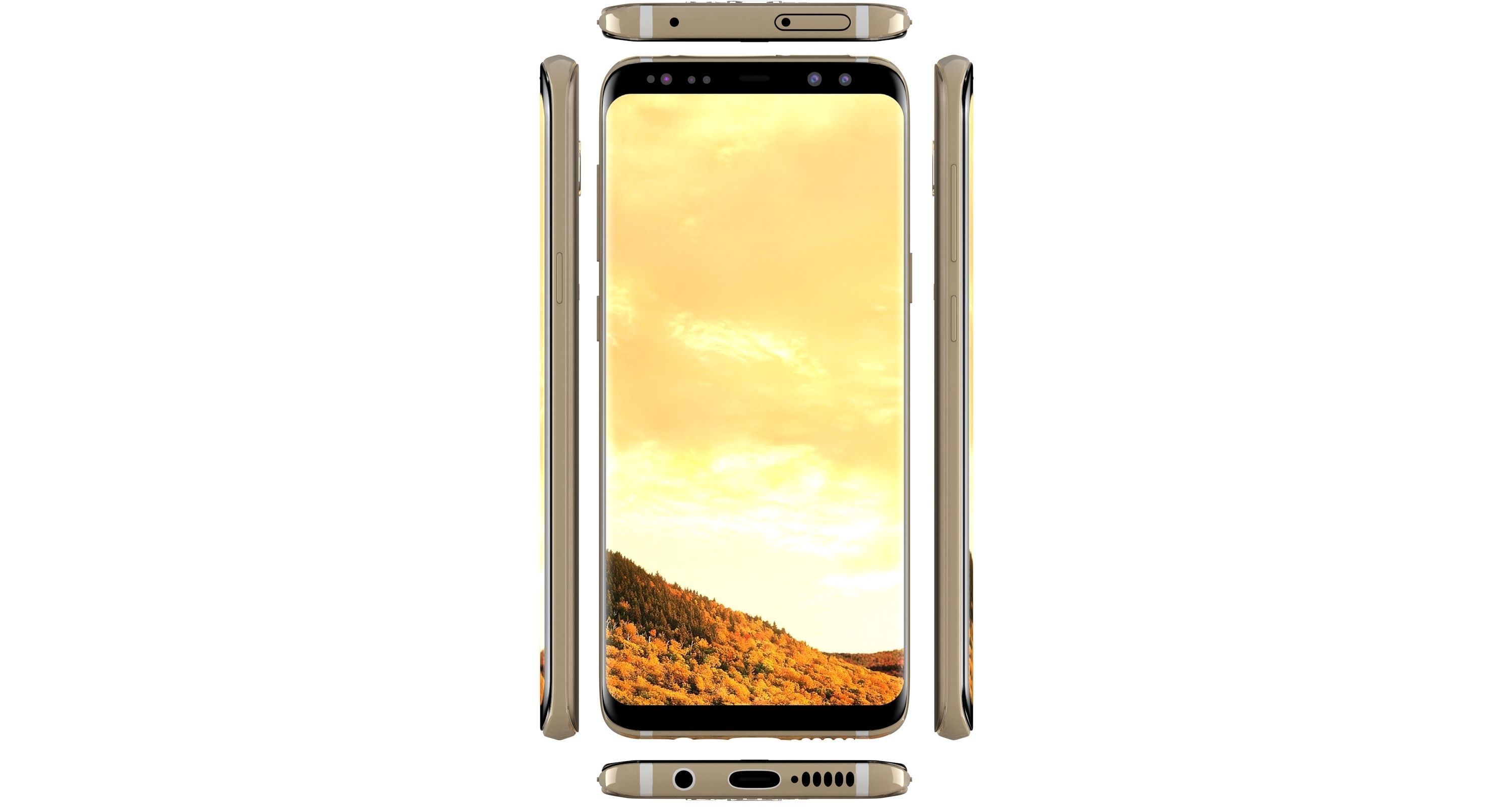 Samsung Galaxy S8 All Colors 3D model_74