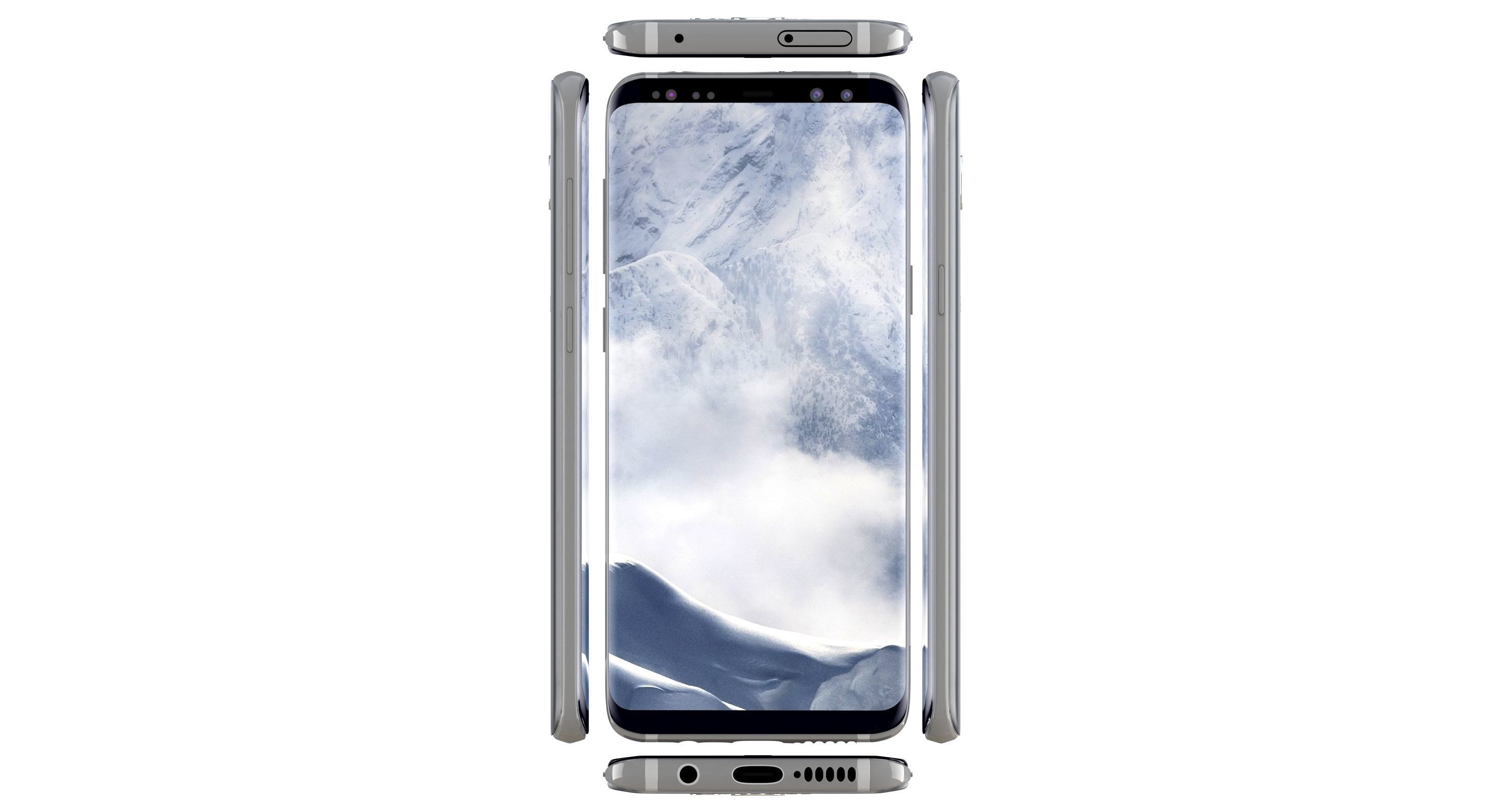 Samsung Galaxy S8 All Colors 3D model_44