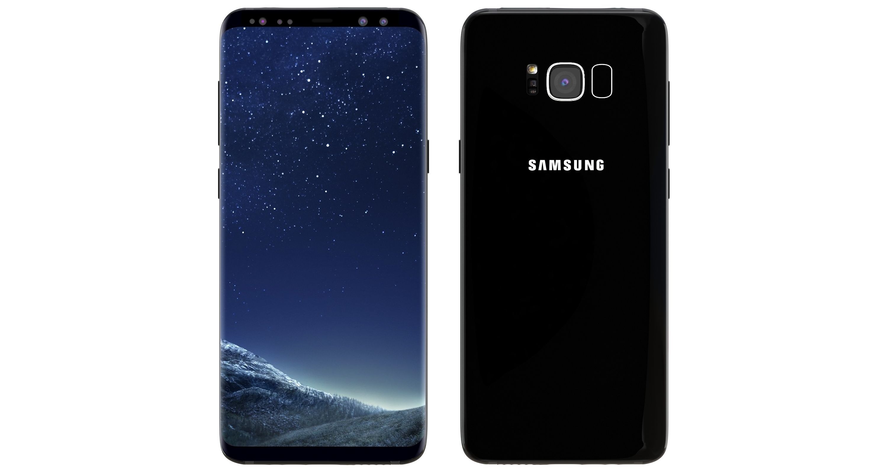 Samsung Galaxy S8 All Colors 3D model_5
