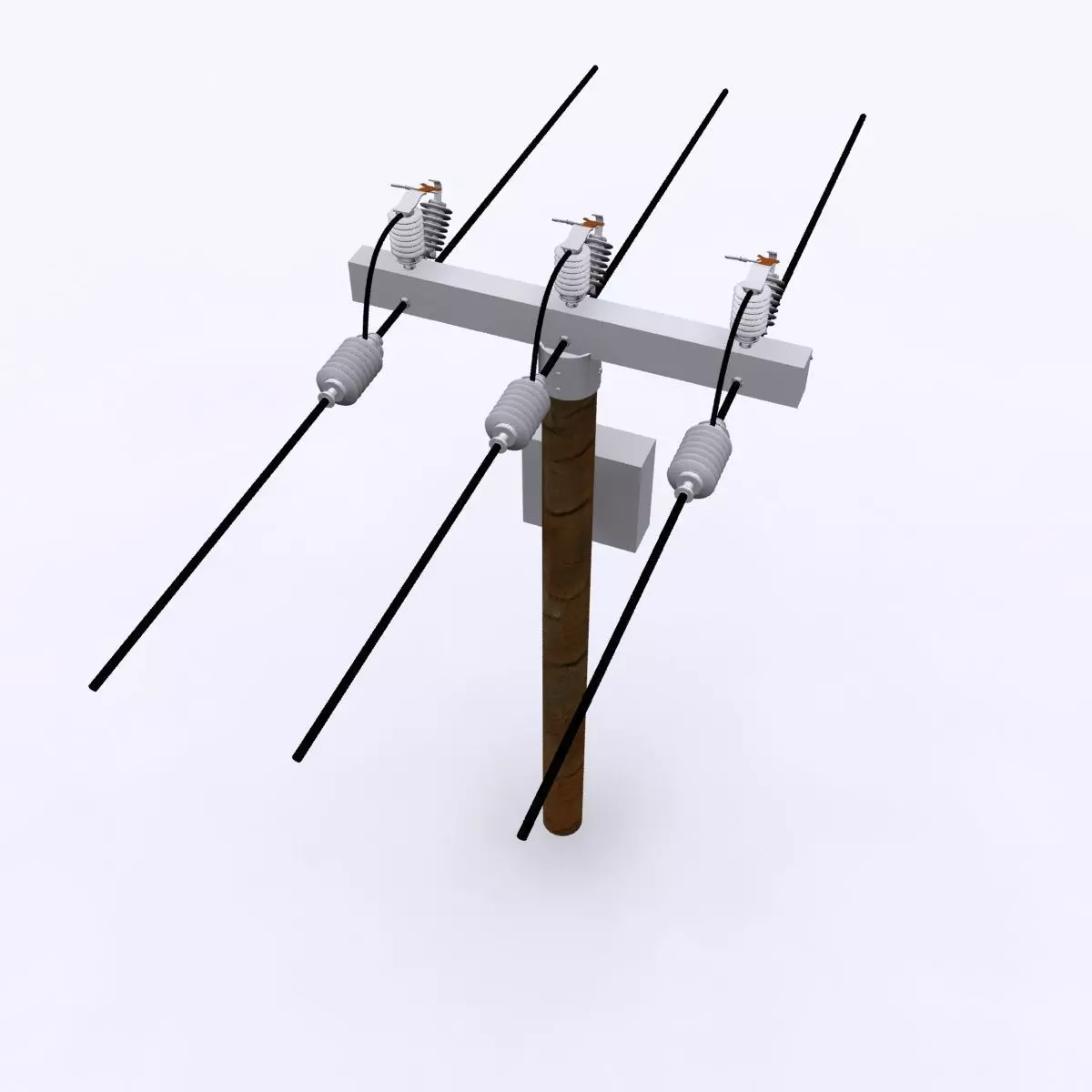 Electrical Post MAX 2010 3D model | CGTrader
