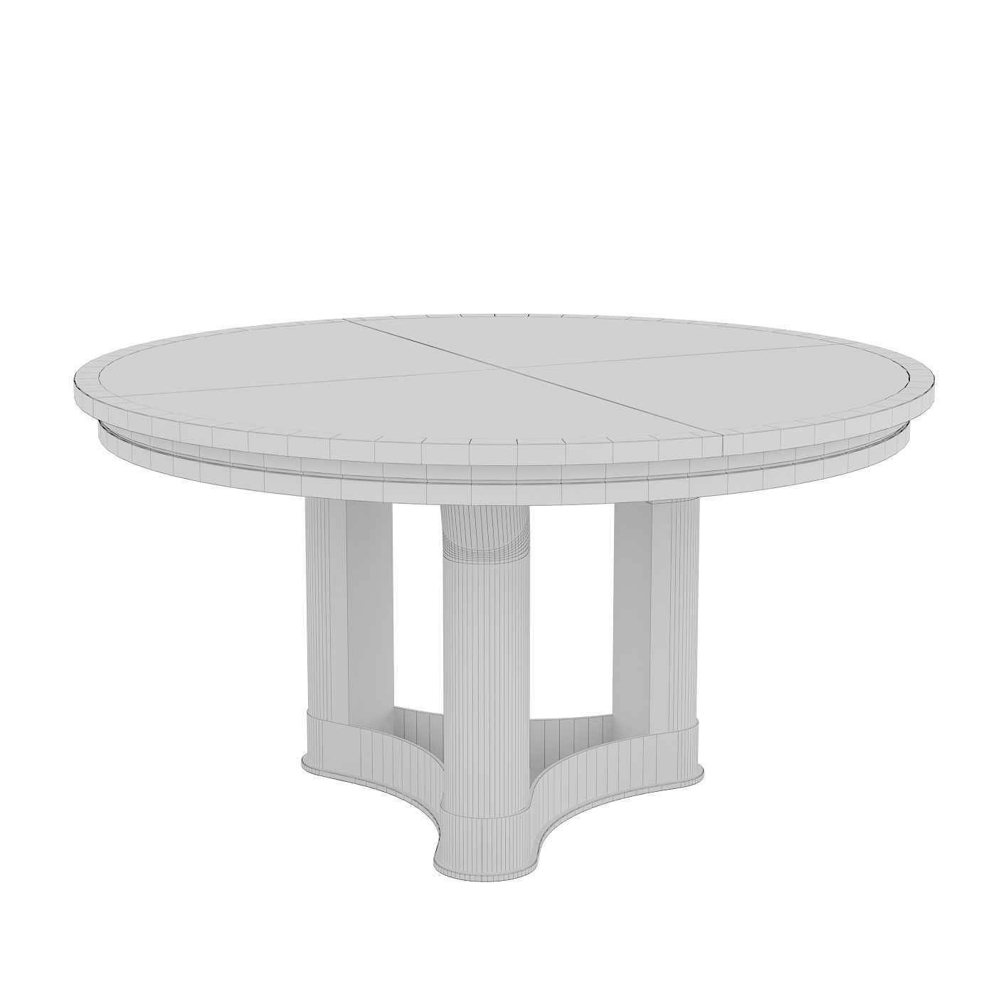 Jiun Ho Amboise dining table Low-poly 3D model_3