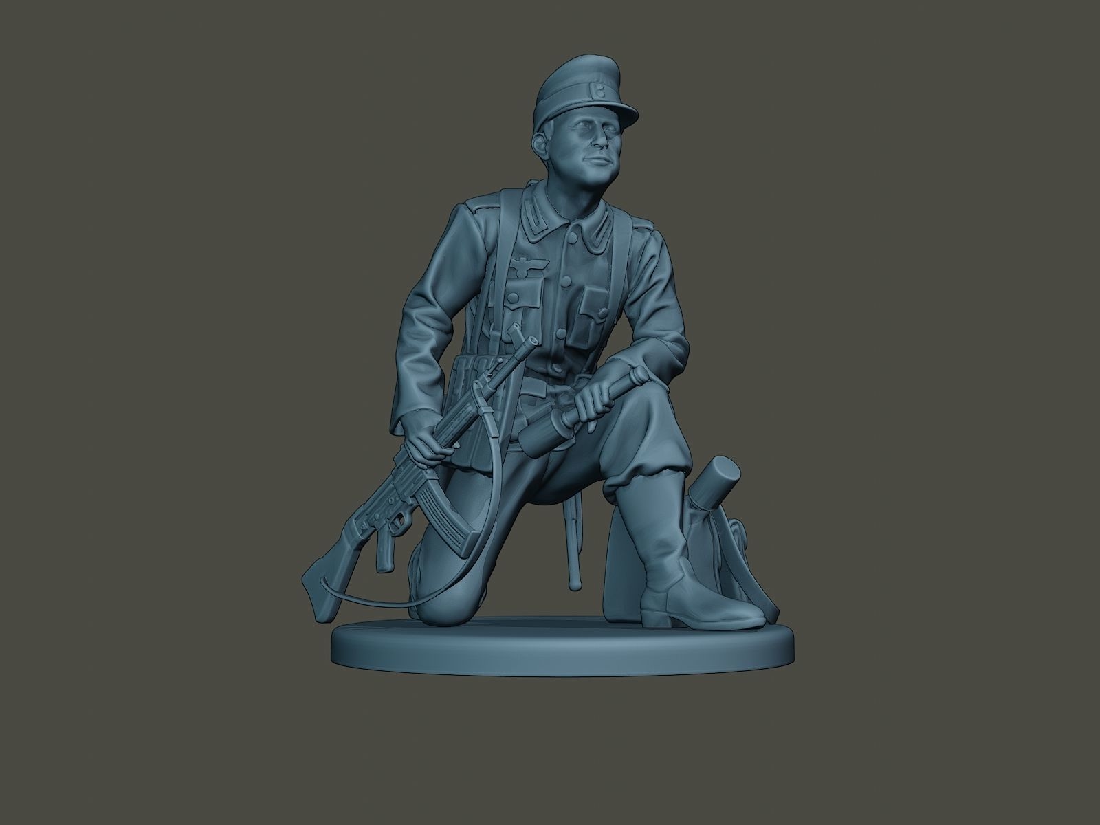 German soldier ww2 grenade G3 3D print model_12
