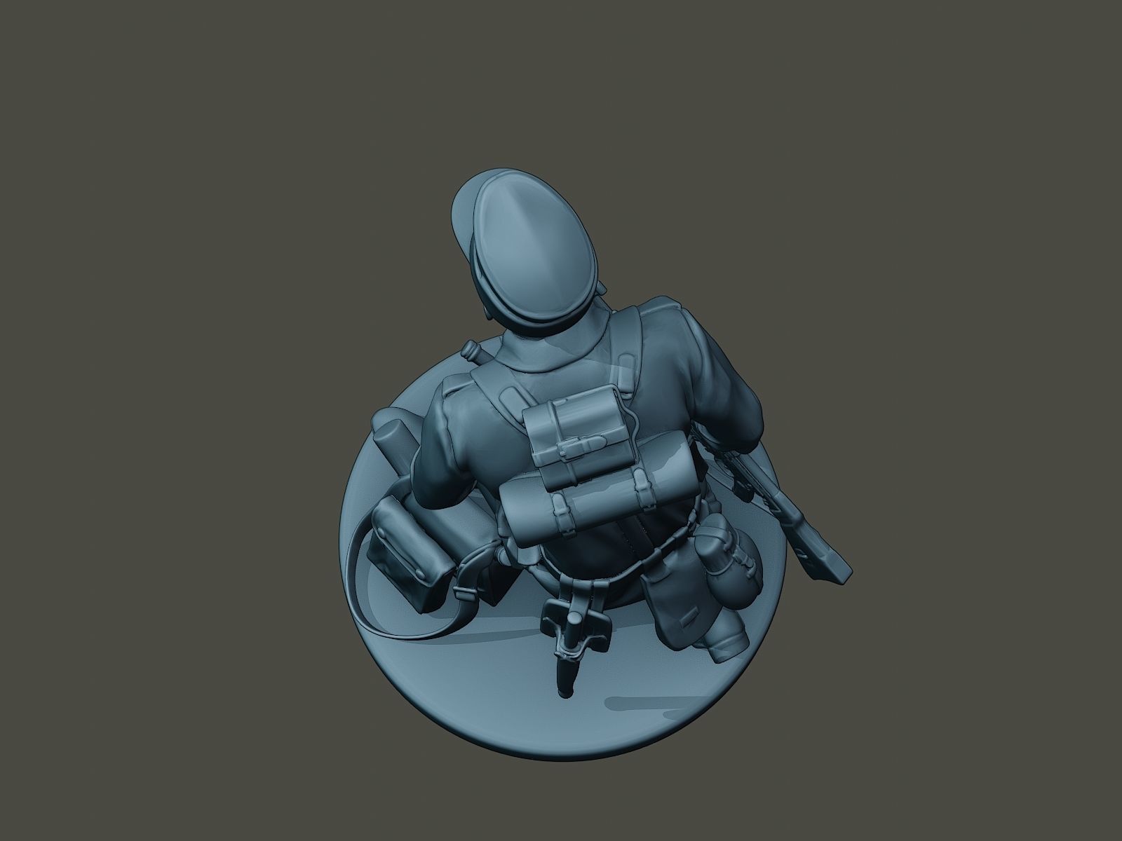 German soldier ww2 grenade G3 3D print model_15