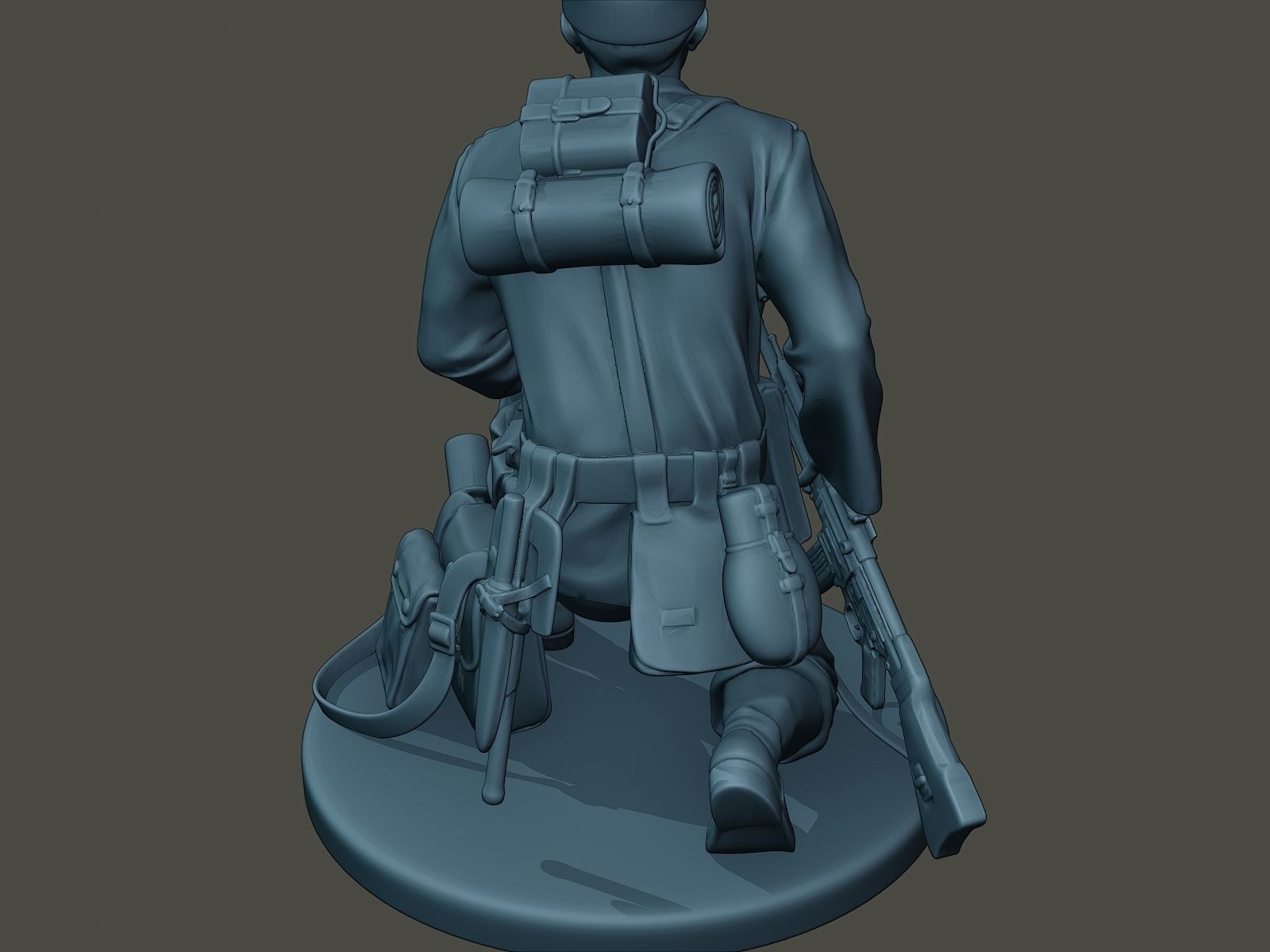 German soldier ww2 grenade G3 3D print model_20
