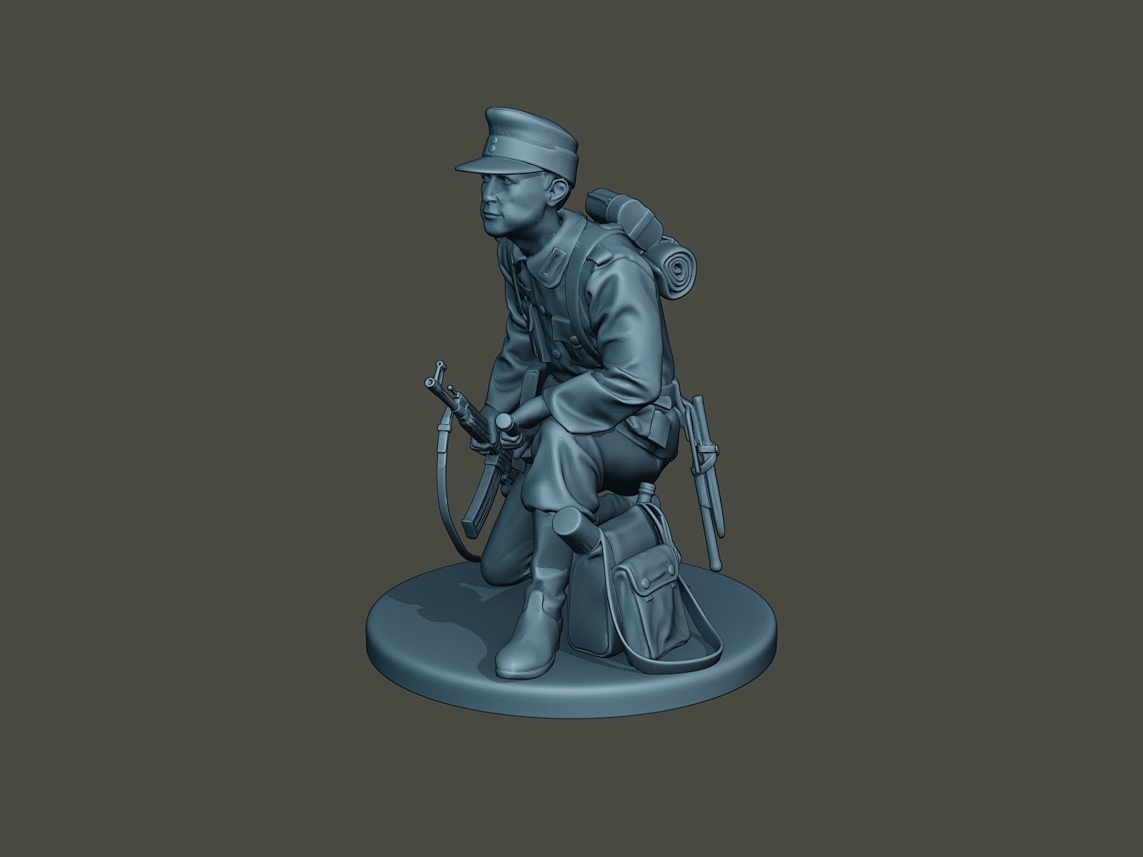 German soldier ww2 grenade G3 3D print model_1