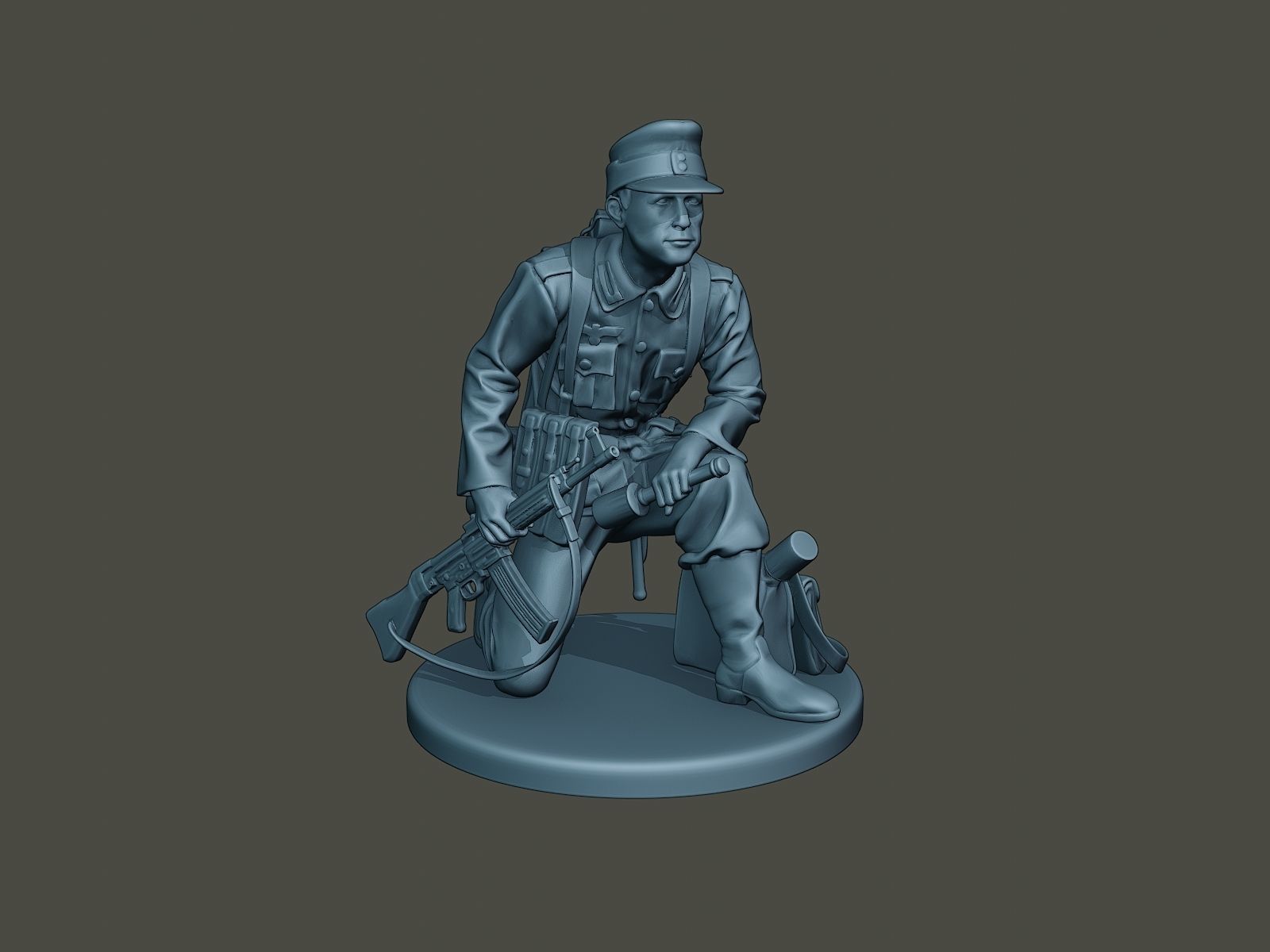 German soldier ww2 grenade G3 3D print model_9