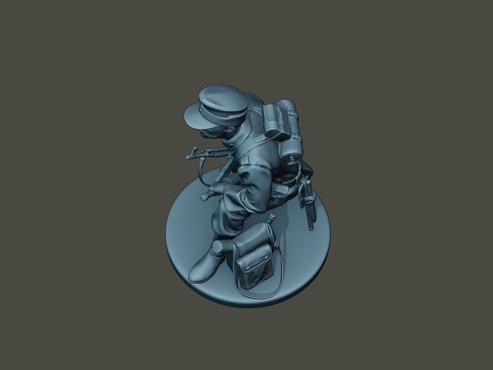 German soldier ww2 grenade G3 3D print model_14