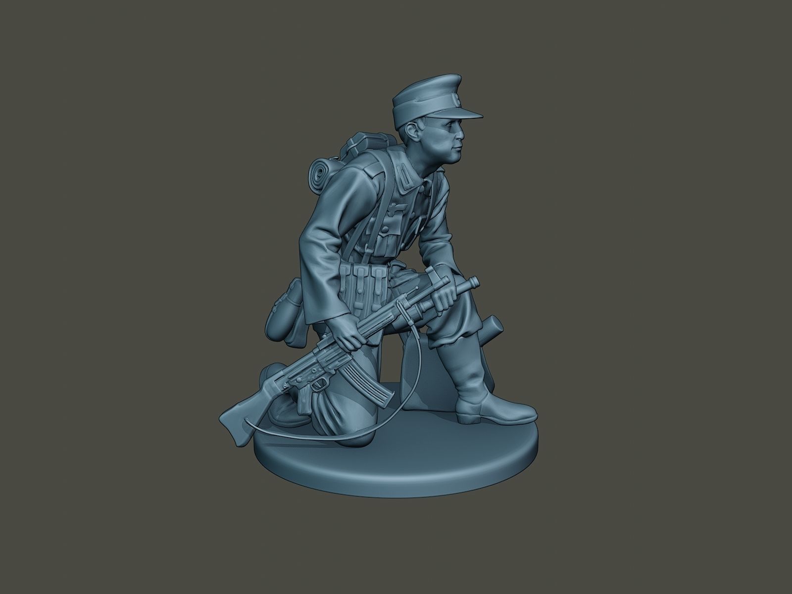 German soldier ww2 grenade G3 3D print model_8