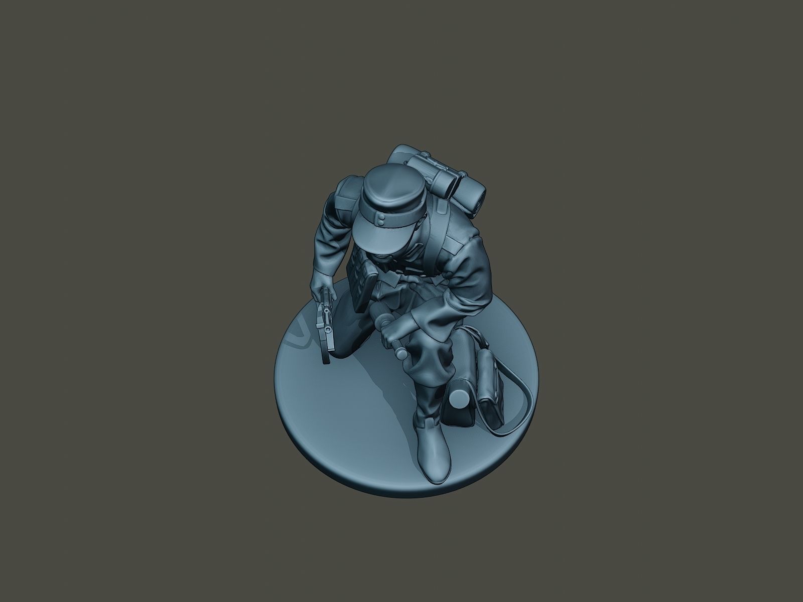 German soldier ww2 grenade G3 3D print model_13