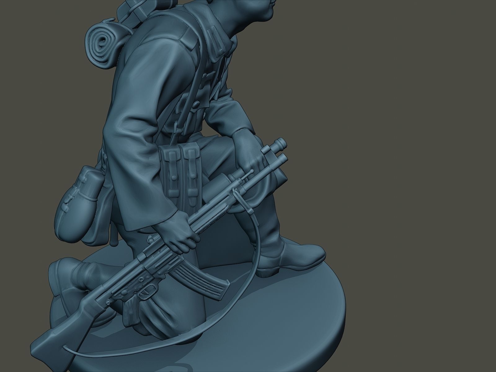 German soldier ww2 grenade G3 3D print model_19