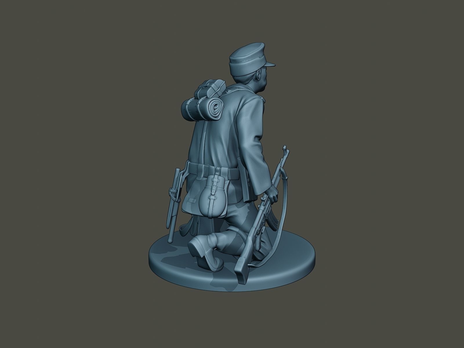 German soldier ww2 grenade G3 3D print model_6