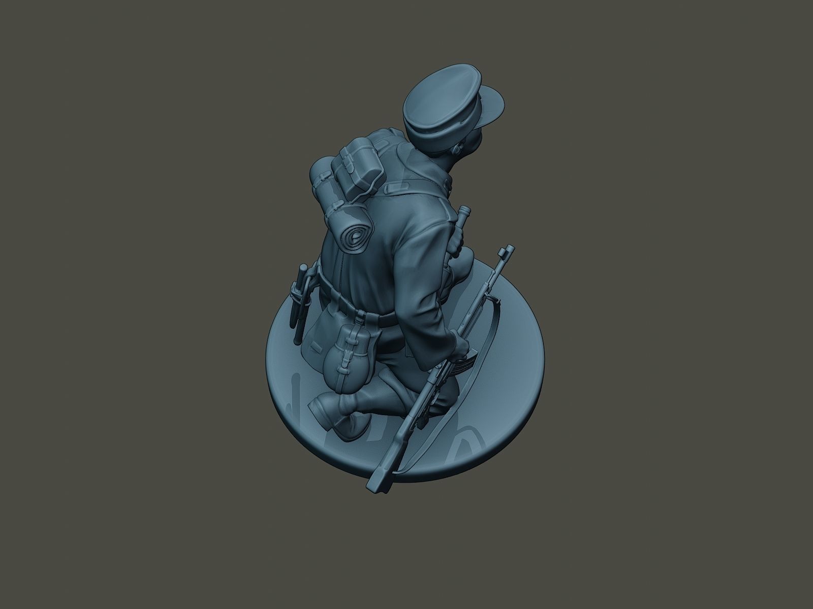 German soldier ww2 grenade G3 3D print model_21