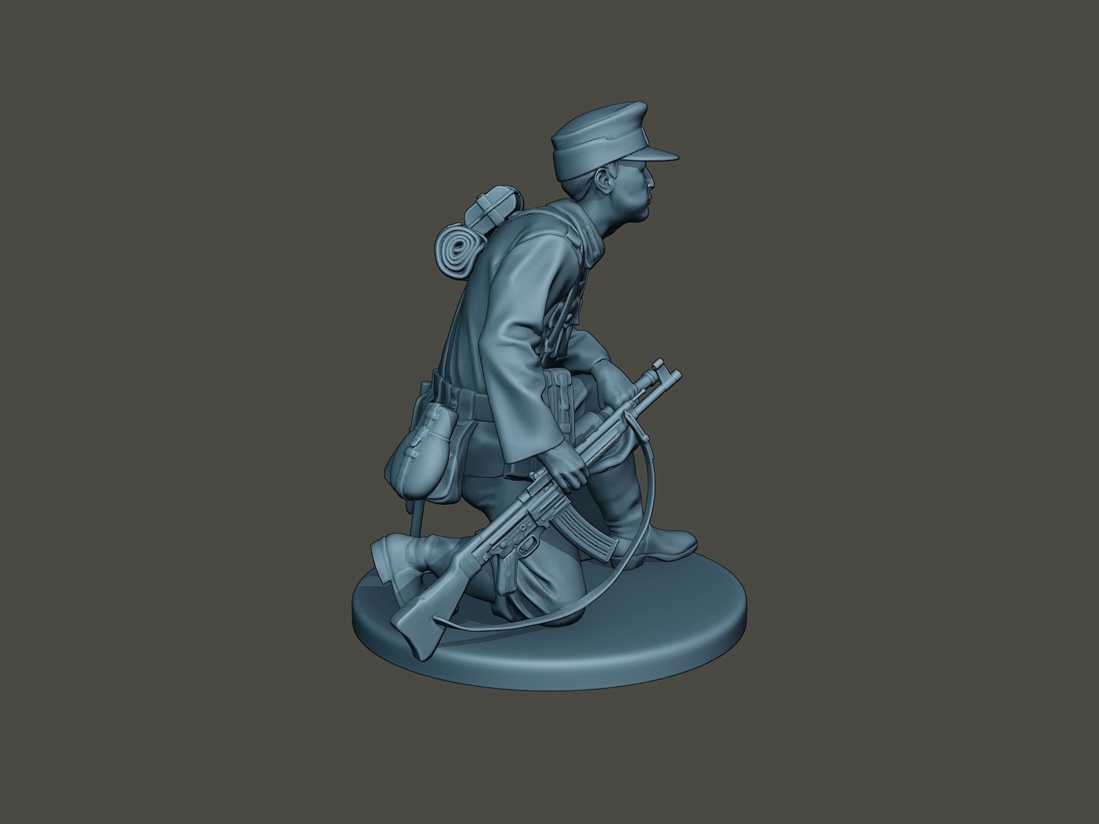 German soldier ww2 grenade G3 3D print model_7