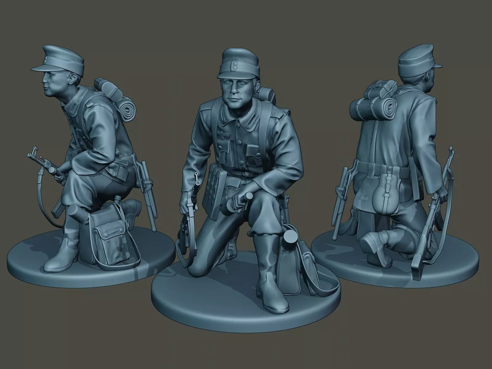 German soldier ww2 grenade G3 3D print model_0