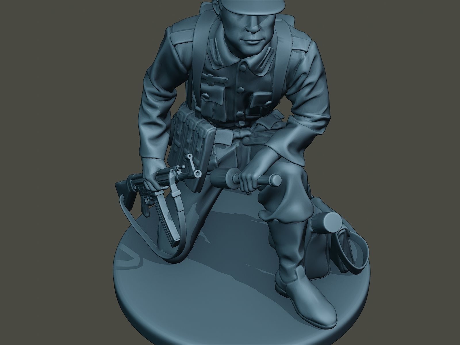 German soldier ww2 grenade G3 3D print model_18