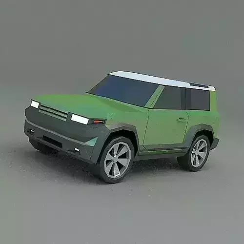 Generic Landrover SUV Low-poly 3D model