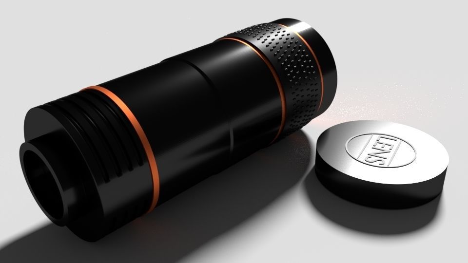 Smartphone Camera Lens Free 3D model_4