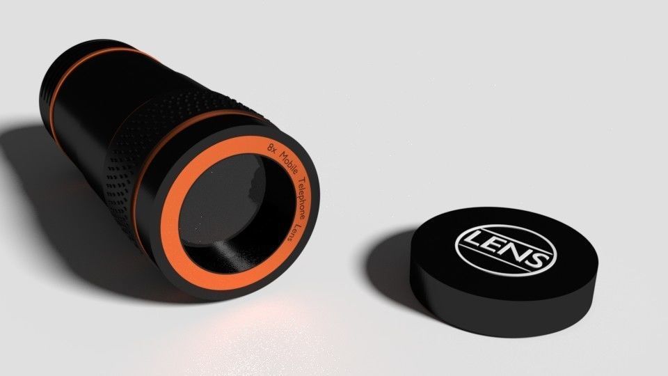 Smartphone Camera Lens Free 3D model_3
