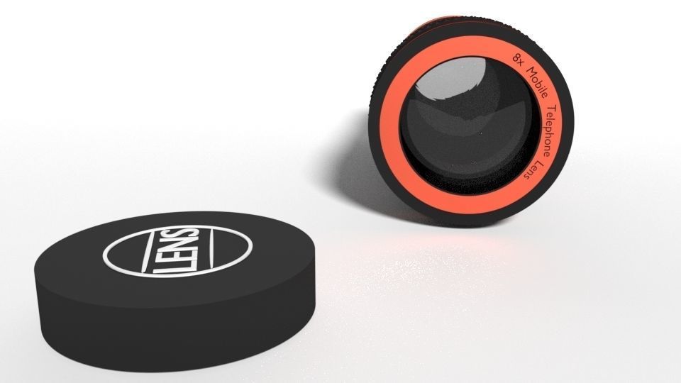 Smartphone Camera Lens Free 3D model_6